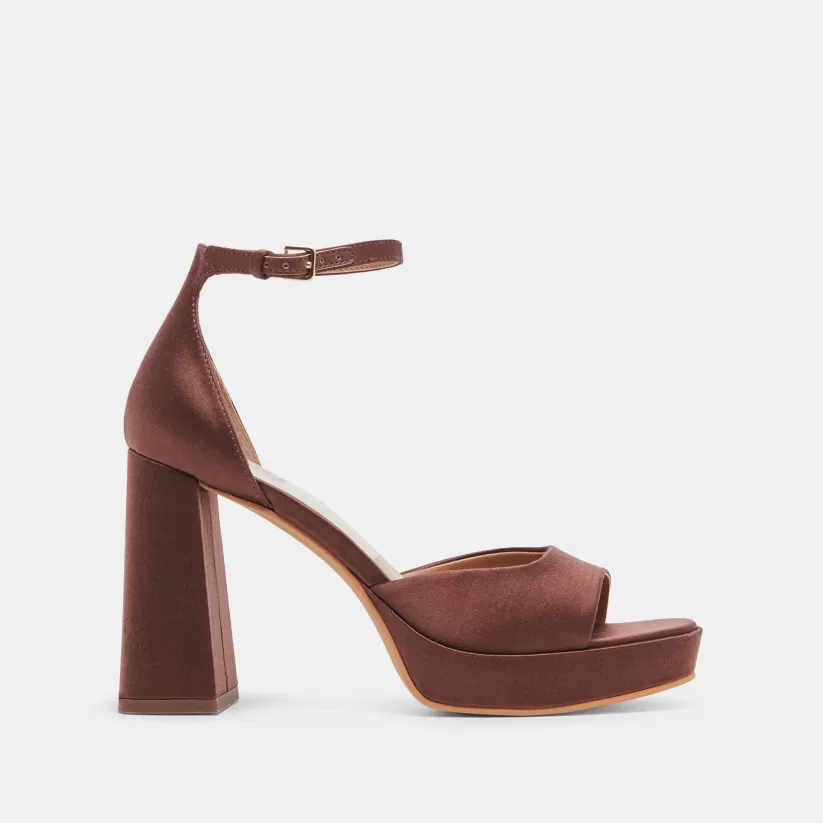 Heels | Dolce Vita PANDRO HEELS CHOCOLATE SATIN CHOCOLATESATIN