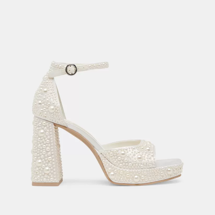Heels | Dolce Vita PANDRO PEARL HEELS TRUE WHITE SATIN TRUEWHITESATIN