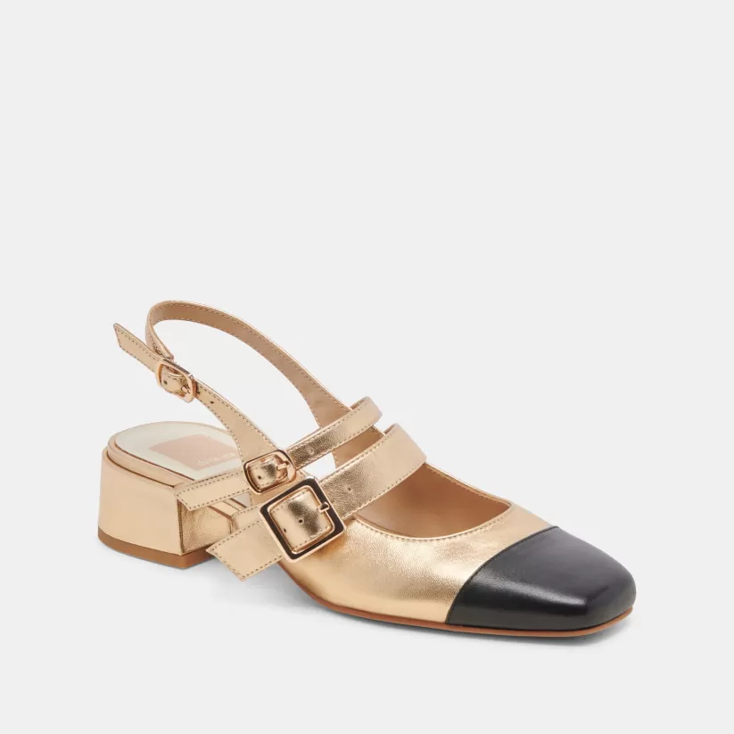 Mary Janes | Heels | Dolce Vita PATZY HEELS GOLD MULTI LEATHER GOLDMULTILEATHER