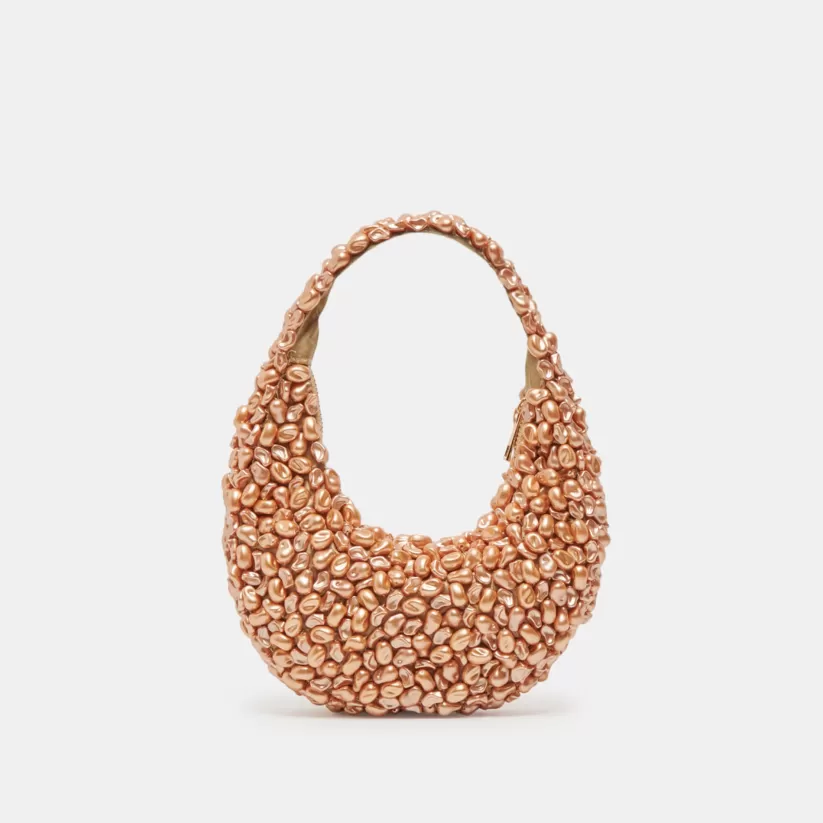 Make It Metallic | Dolce Vita PEARLA SHOULDER BAG GOLD FAUX PEARL GOLDFAUXPEARL