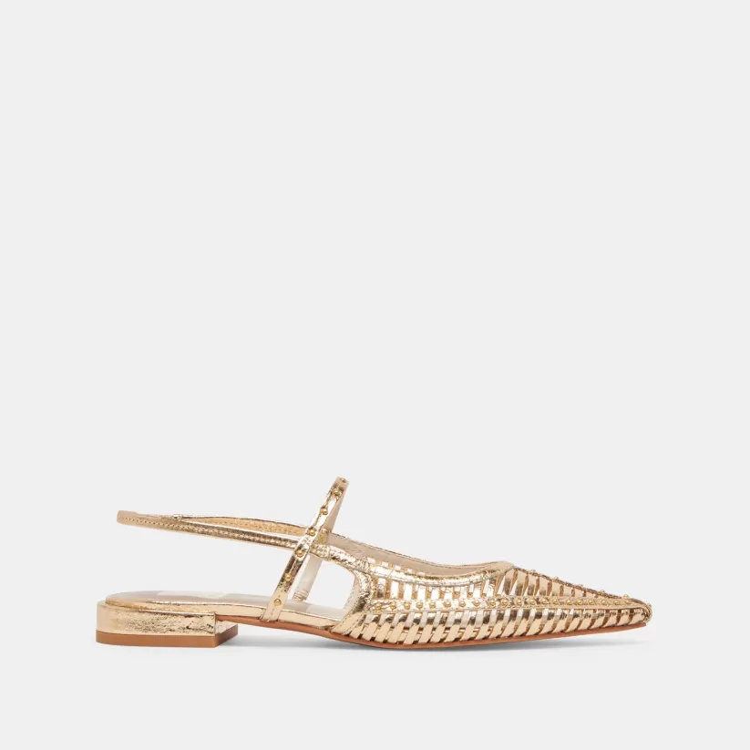 Make It Metallic | Flats & Loafers | Dolce Vita PHINLY FLATS GOLD DISTRESSED LEATHER GOLDDISTRESSEDLEATHER