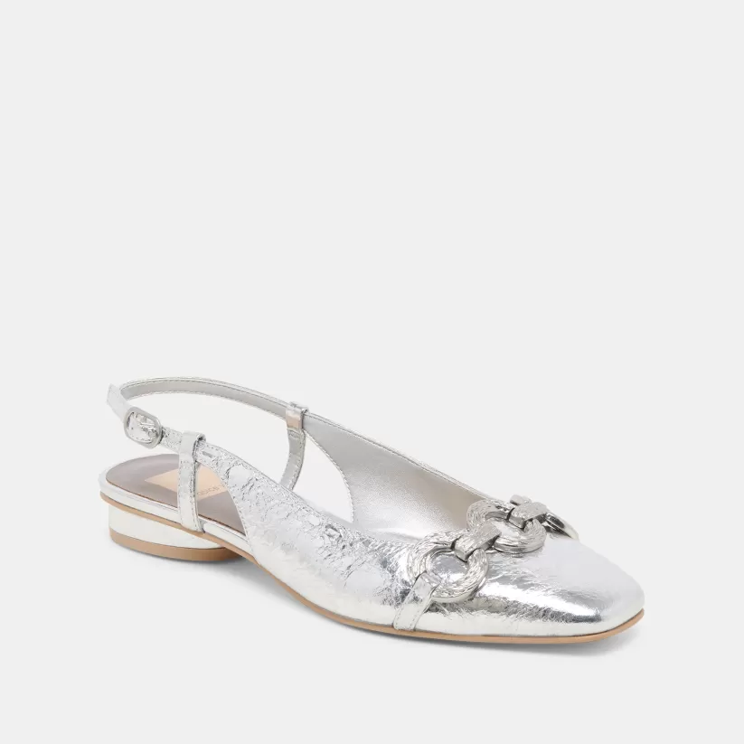Flats & Loafers | Dolce Vita RAMANO FLATS SILVER DISTRESSED LEATHER SILVERDISTRESSEDLEATHER