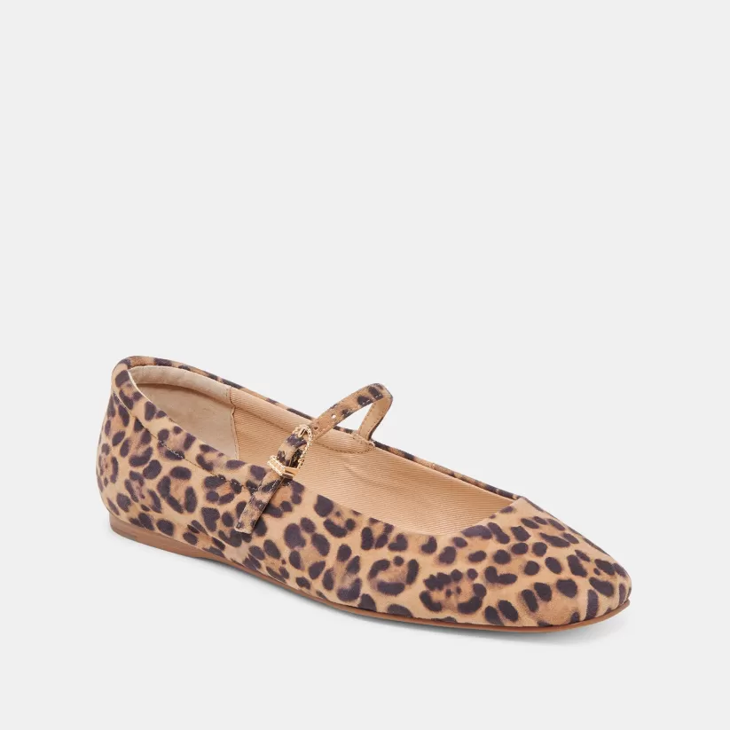 Mary Janes | Leopard | Dolce Vita REYES BALLET FLATS DK LEOPARD SUEDE DKLEOPARDSUEDE
