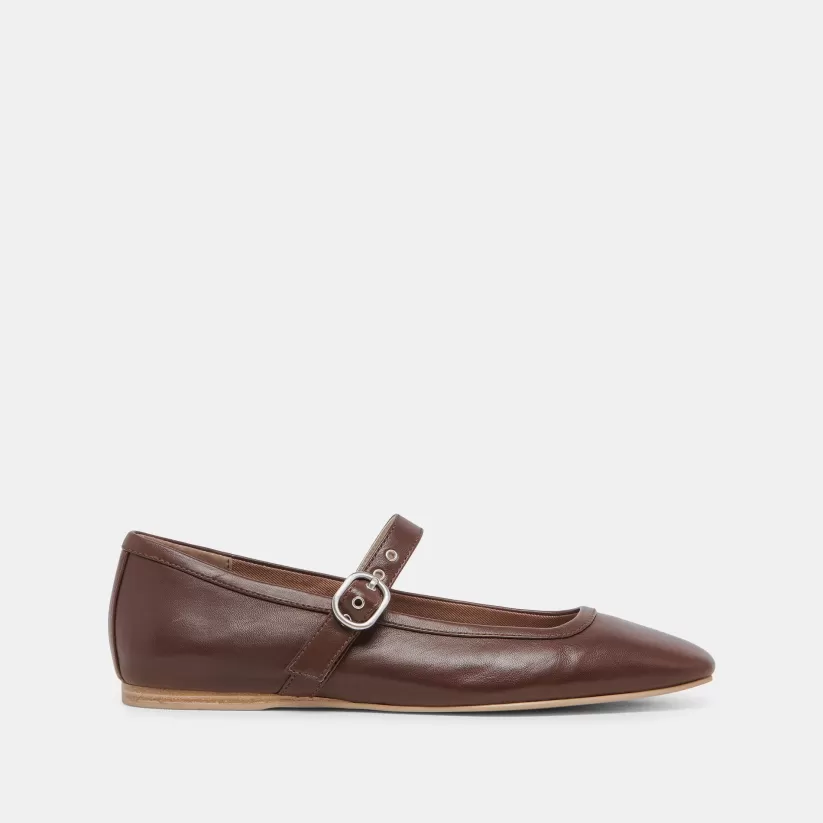 Mary Janes | Ballet Flats | Dolce Vita RODNI BALLET FLATS DK BROWN LEATHER DKBROWNLEATHER