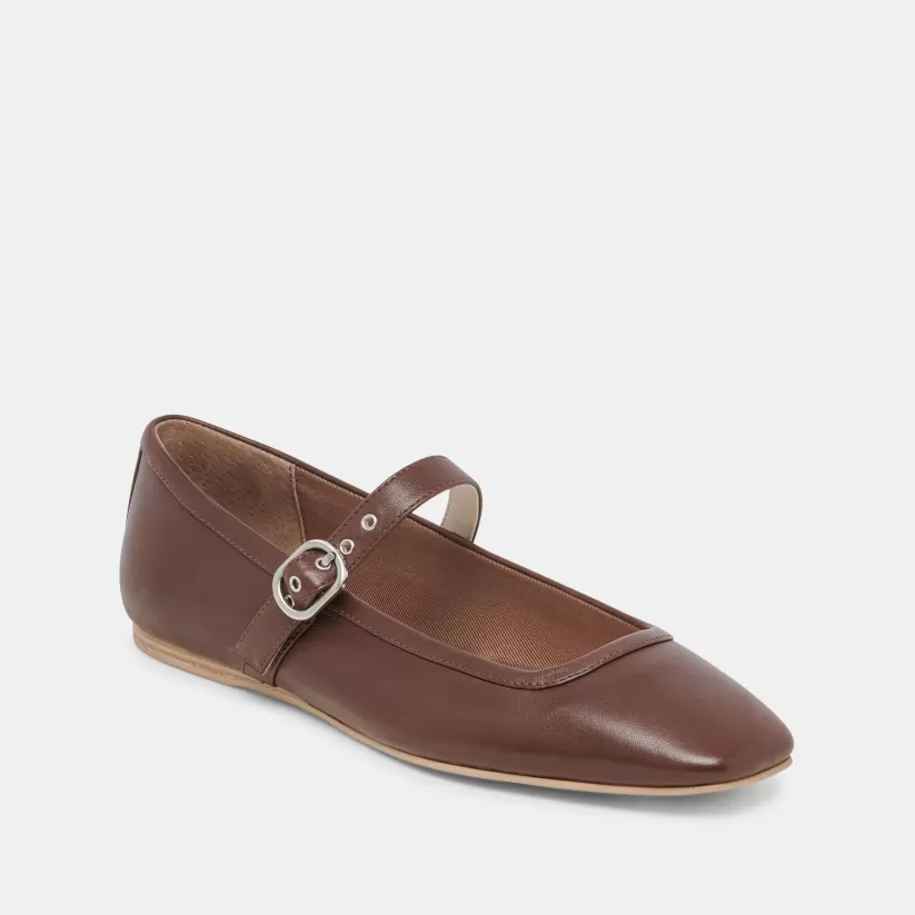 Mary Janes | Ballet Flats | Dolce Vita RODNI BALLET FLATS DK BROWN LEATHER DKBROWNLEATHER