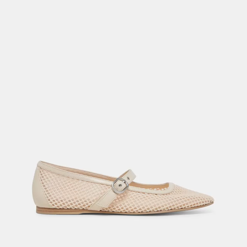 Mary Janes | Ballet Flats | Dolce Vita RODNI MESH BALLET FLATS CREME WOVEN MESH CREMEWOVENMESH