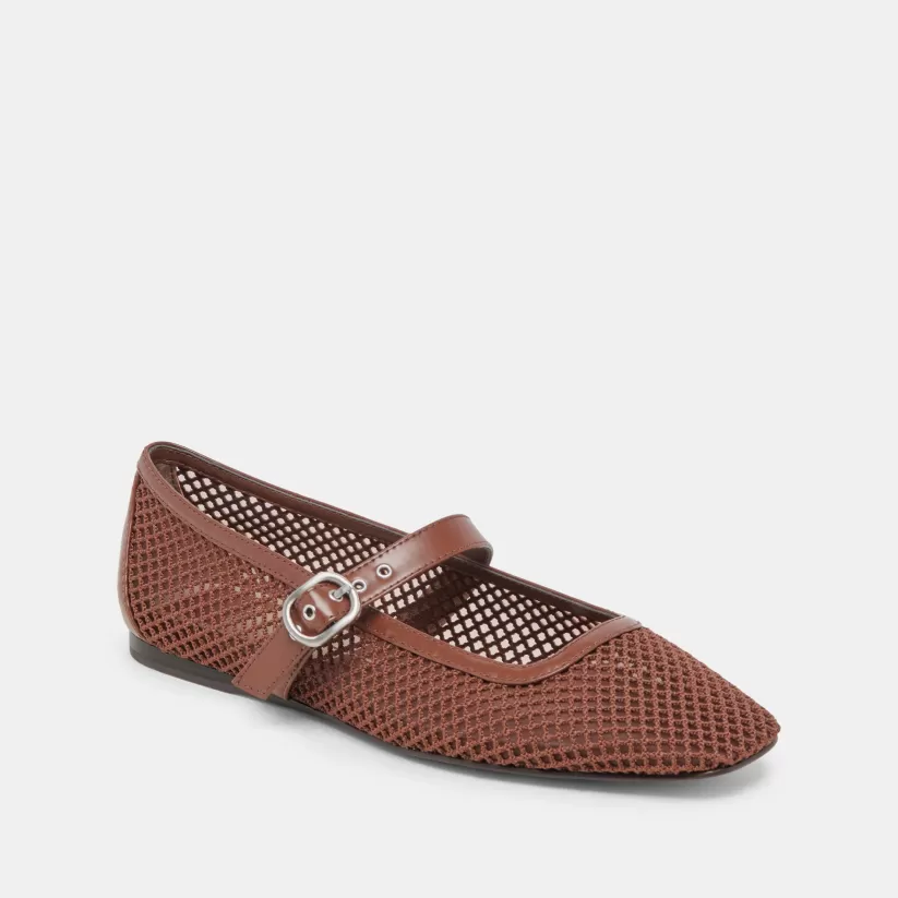 Mary Janes | Ballet Flats | Dolce Vita RODNI MESH BALLET FLATS TOFFEE WOVEN MESH TOFFEEWOVENMESH