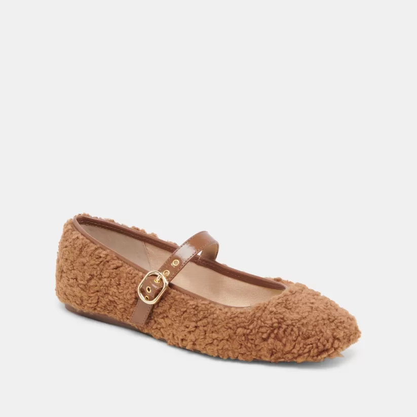 Mary Janes | Ballet Flats | Dolce Vita RODNI PLUSH BALLET FLATS PECAN PLUSH PECANPLUSH