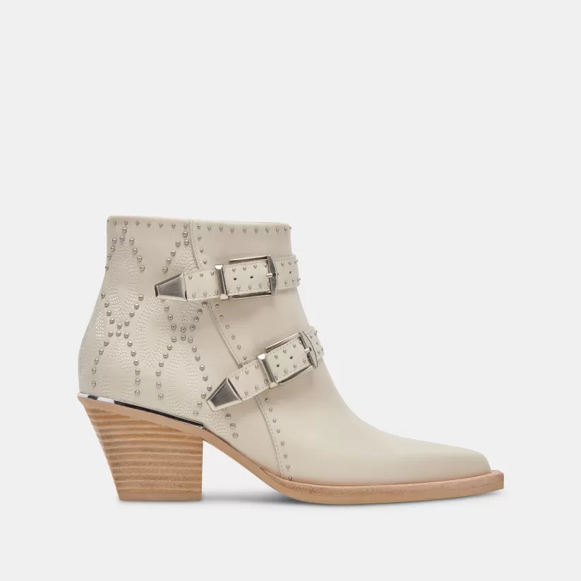 Western Inspired | Dolce Vita RONNIE BOOTIES IVORY LEATHER IVORYLEATHER