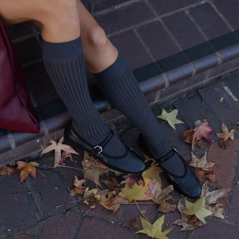 Mary Janes | Ballet Flats | Dolce Vita ROSLYN BALLET FLATS BLACK LEATHER BLACKLEATHER