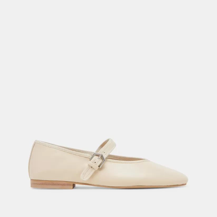 Mary Janes | Ballet Flats | Dolce Vita ROSLYN BALLET FLATS CREME LEATHER CREMELEATHER