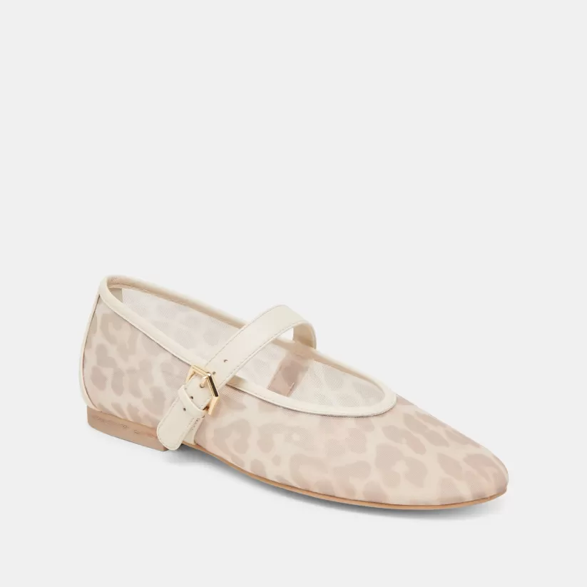 Leopard | Ballet Flats | Dolce Vita ROSLYN BALLET FLATS WHITE LEOPARD MESH WHITELEOPARDMESH