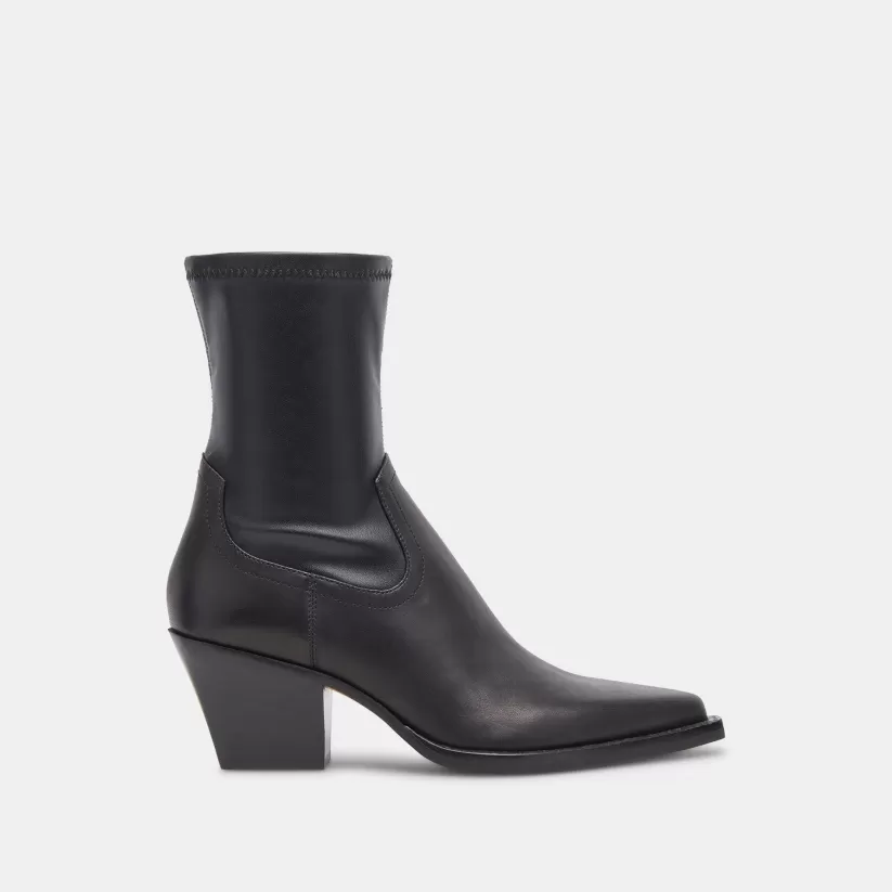 Western Inspired | Boots & Booties | Dolce Vita RUTGER BOOTS BLACK LEATHER BLACKLEATHER