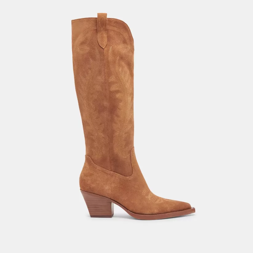 Western Inspired | Tall Boots | Dolce Vita RYATT BOOTS PECAN SUEDE PECANSUEDE