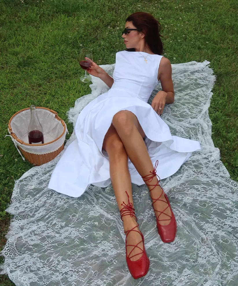 Ballet Flats | Flats & Loafers | Dolce Vita RYDER BALLET FLATS RED CRINKLE PATENT REDCRINKLEPATENT
