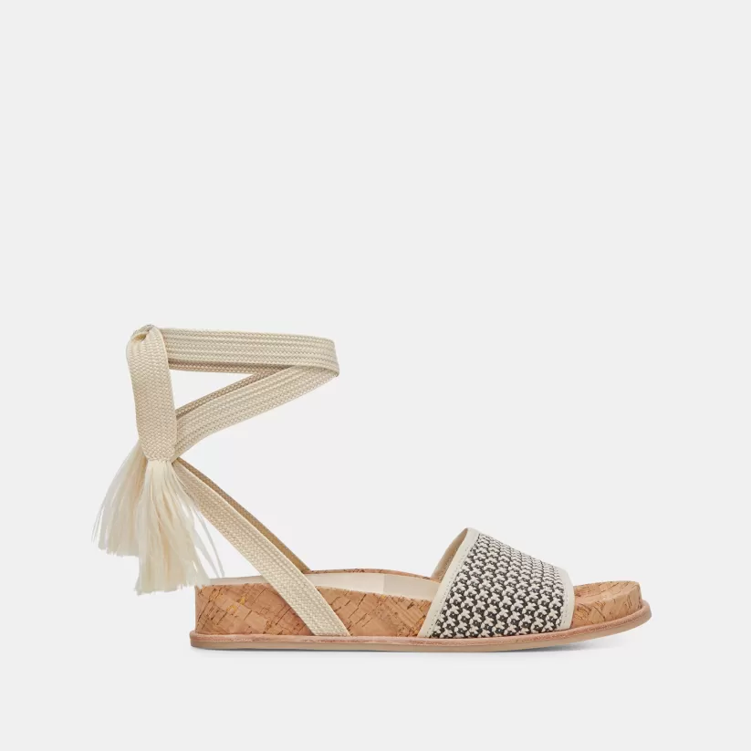 Sandals | Dolce Vita SALACY SANDALS BLACK NATURAL RAFFIA BLACKNATURALRAFFIA
