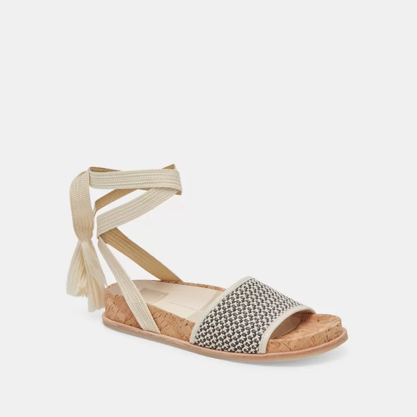 Sandals | Dolce Vita SALACY SANDALS BLACK NATURAL RAFFIA BLACKNATURALRAFFIA