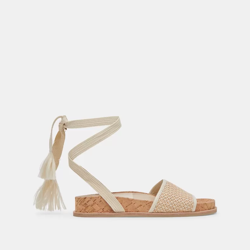 Sandals | Dolce Vita SALACY SANDALS WHITE NATURAL RAFFIA WHITENATURALRAFFIA