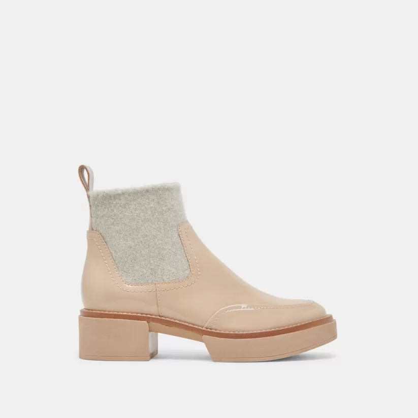 Wide Widths | Dolce Vita SALINE H2O WIDE BOOTIES DUNE CRINKLE PATENT DUNECRINKLEPATENT