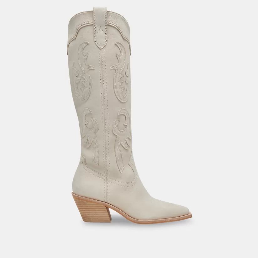 Western Inspired | Boots & Booties | Dolce Vita SAMSIN BOOTS IVORY NUBUCK IVORYNUBUCK
