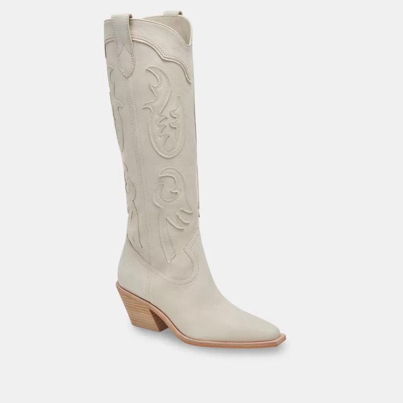 Western Inspired | Boots & Booties | Dolce Vita SAMSIN BOOTS IVORY NUBUCK IVORYNUBUCK
