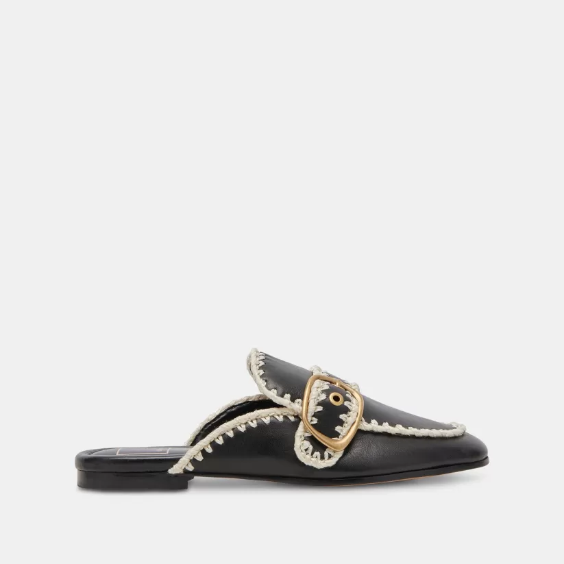 Flats & Loafers | Dolce Vita SANTEL STITCH FLATS BLACK LEATHER BLACKLEATHER