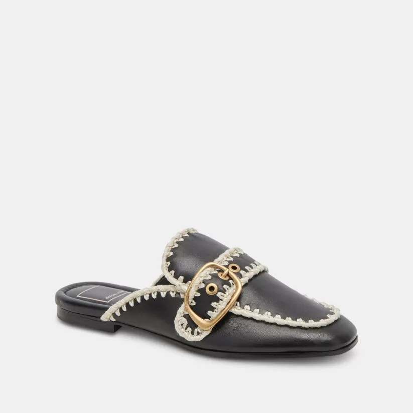 Flats & Loafers | Dolce Vita SANTEL STITCH FLATS BLACK LEATHER BLACKLEATHER