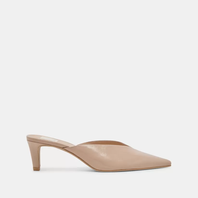 Mules & Clogs | Heels | Dolce Vita SARINA HEELS BEIGE CRINKLE PATENT BEIGECRINKLEPATENT