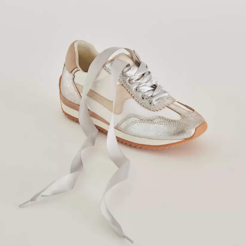 Make It Metallic | Dolce Vita SATIN LACE SILVER