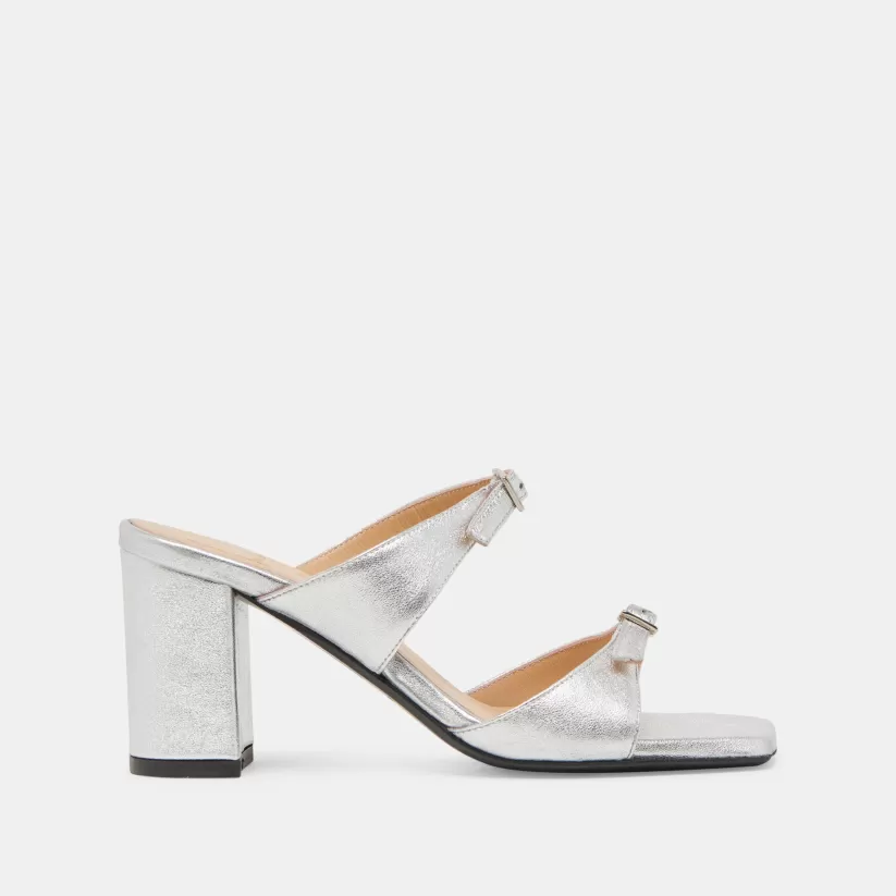 Make It Metallic | Heels | Dolce Vita SHANE HEELS SILVER METALLIC LEATHER SILVERMETALLICLEATHER