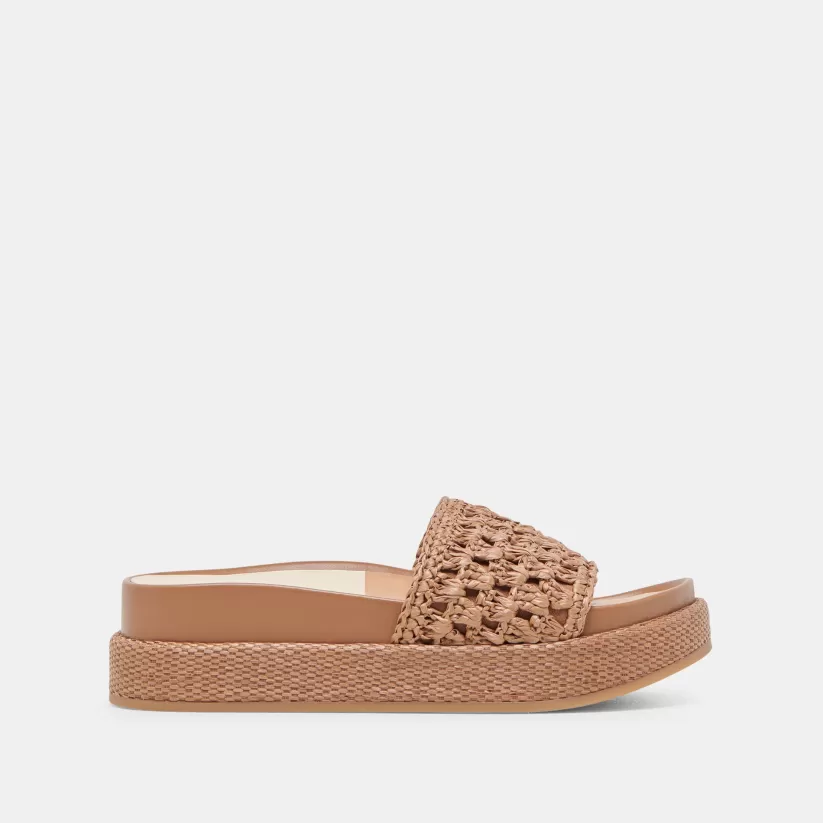 Sandals | Dolce Vita SIDONA SANDALS BROWN RAFFIA BROWNRAFFIA