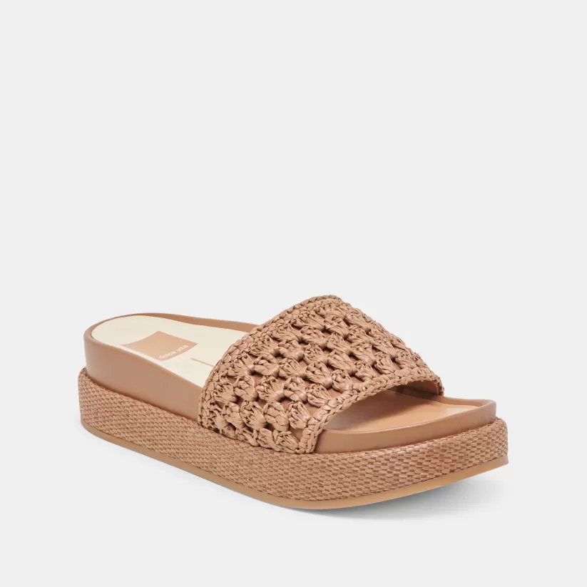 Sandals | Dolce Vita SIDONA SANDALS BROWN RAFFIA BROWNRAFFIA