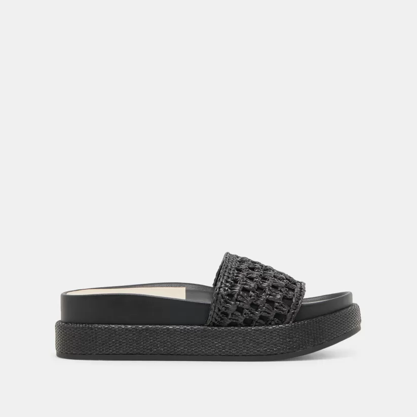 Sandals | Dolce Vita SIDONA SANDALS ONYX RAFFIA ONYXRAFFIA
