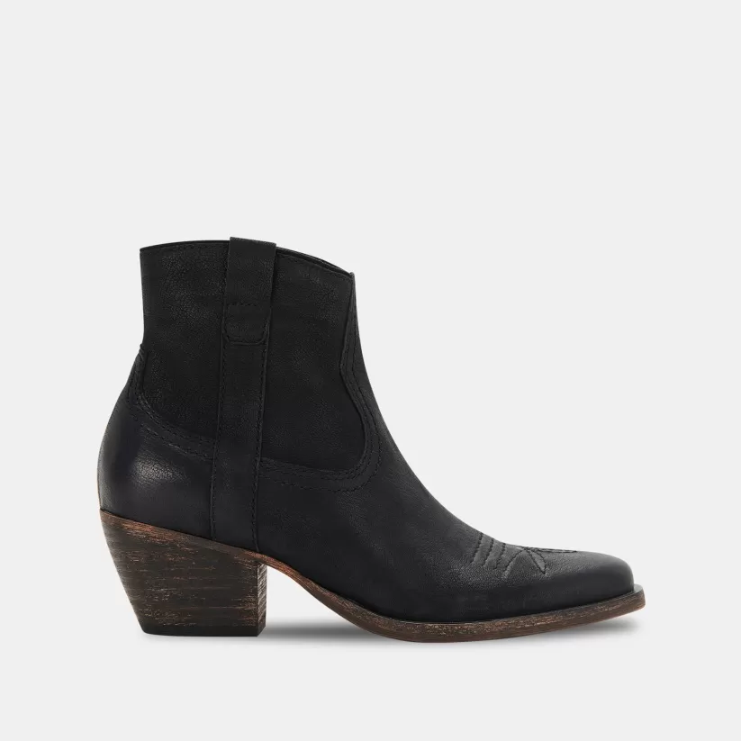 Western Inspired | Dolce Vita SILMA BOOTIES BLACK LEATHER BLACKLEATHER