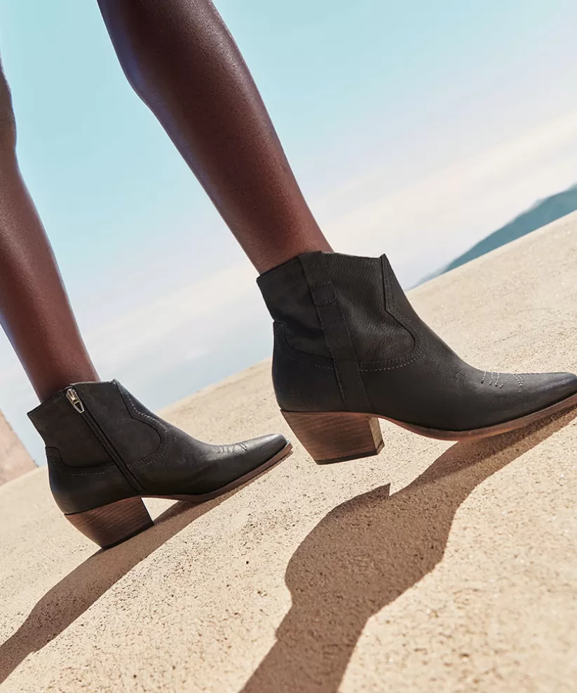 Western Inspired | Dolce Vita SILMA BOOTIES BLACK LEATHER BLACKLEATHER