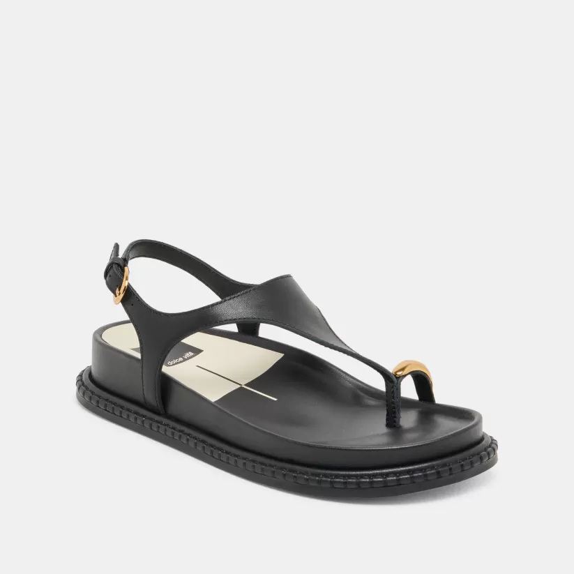 Sandals | Dolce Vita STEFAN SANDALS BLACK LEATHER BLACKLEATHER