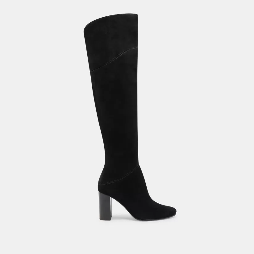 Wide Calf | Dolce Vita SURY WIDE CALF BOOTS ONYX SUEDE ONYXSUEDE
