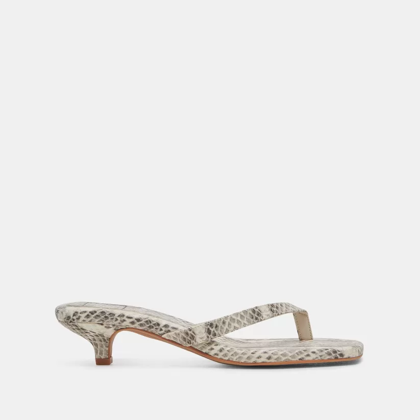 Sandals | Heels | Dolce Vita TASIAH SANDALS GREY WHITE EMBOSSED LEATHER GREYWHITEEMBOSSEDLEATHER