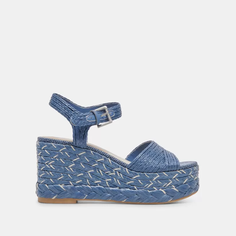 Wedges | Dolce Vita TIAGO WEDGES BLUE RAFFIA BLUERAFFIA