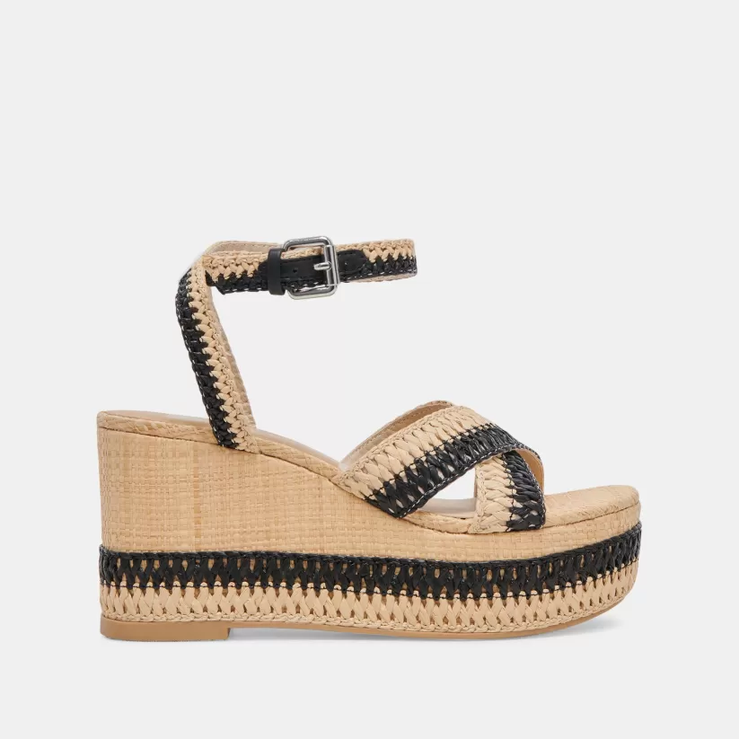 Wedges | Dolce Vita TULANE WEDGES BLACK NATURAL RAFFIA BLACKNATURALRAFFIA