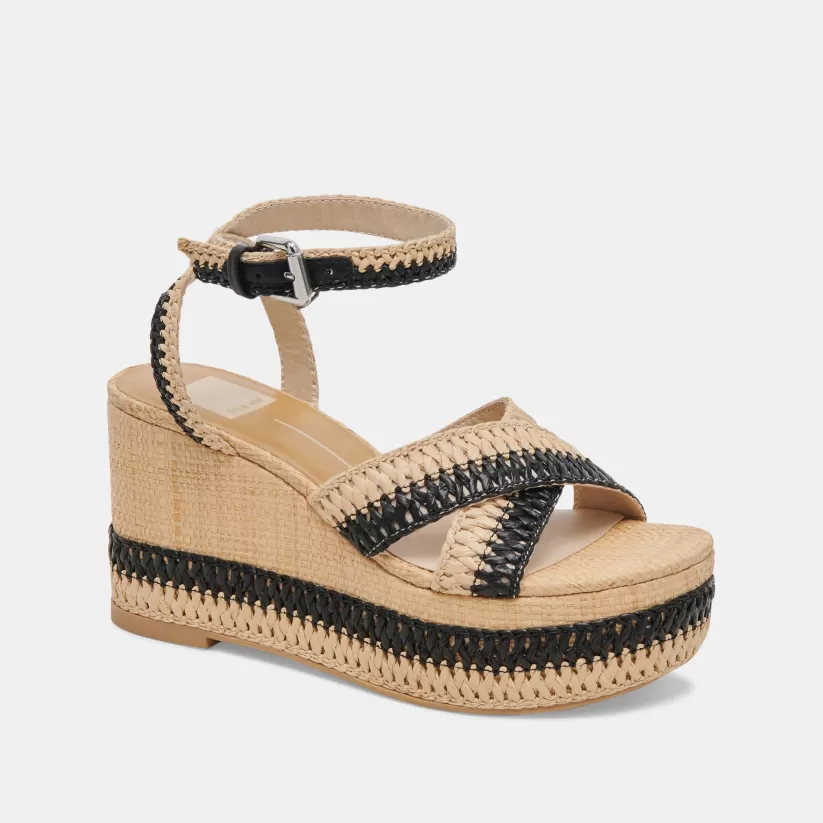 Wedges | Dolce Vita TULANE WEDGES BLACK NATURAL RAFFIA BLACKNATURALRAFFIA
