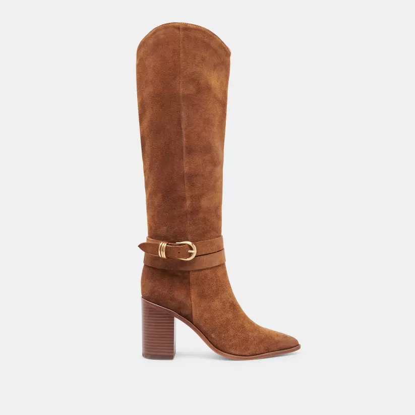 Western Inspired | Tall Boots | Dolce Vita TYRONE BOOTS BROWN SUEDE BROWNSUEDE