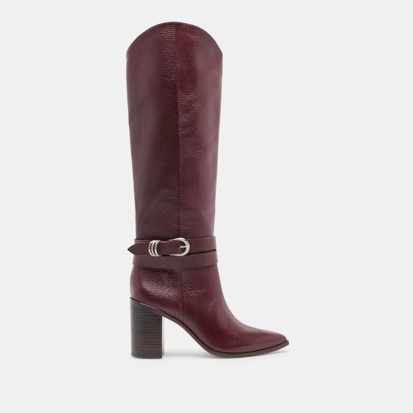 Western Inspired | Tall Boots | Dolce Vita TYRONE BOOTS CRANBERRY LEATHER CRANBERRYLEATHER