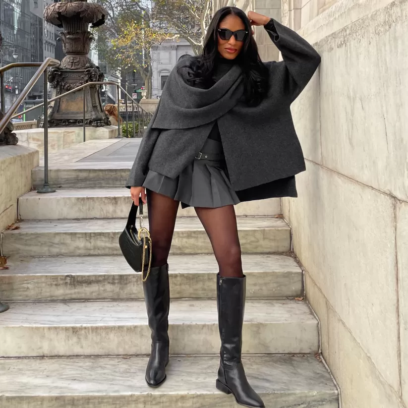 Tall Boots | Boots & Booties | Dolce Vita VERDI BOOTS BLACK LEATHER BLACKLEATHER