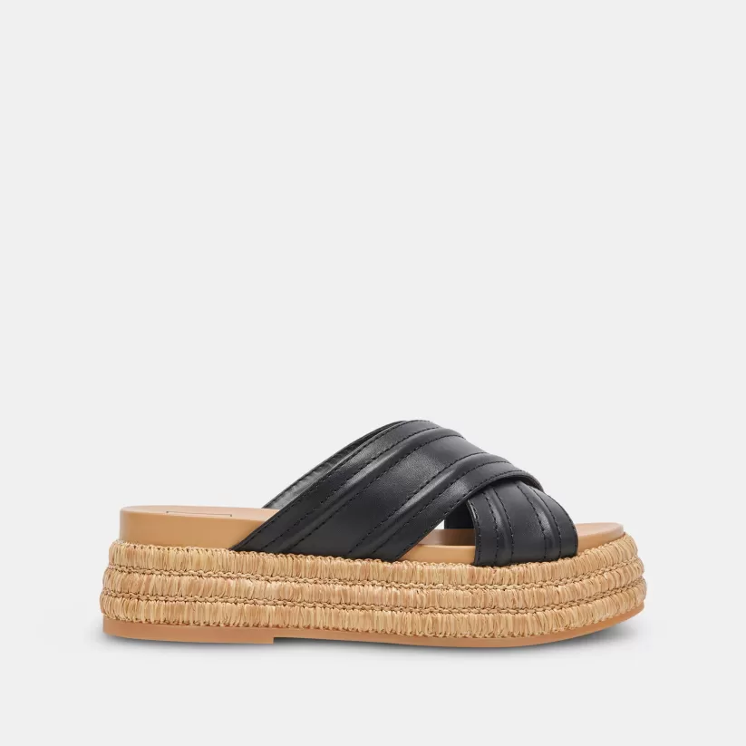 Sandals | Dolce Vita WESLEE SANDALS BLACK LEATHER BLACKLEATHER