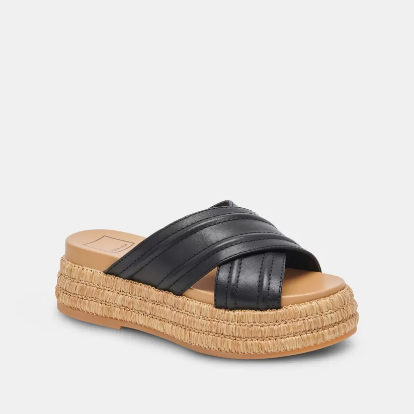 Sandals | Dolce Vita WESLEE SANDALS BLACK LEATHER BLACKLEATHER