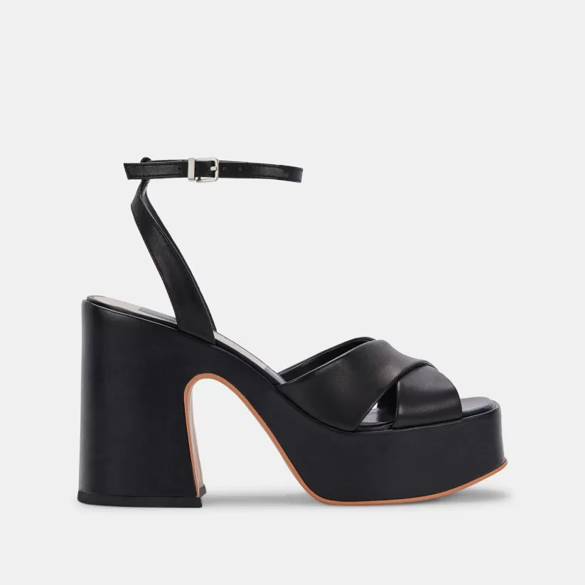 Wedges | Heels | Dolce Vita WESSI HEELS BLACK LEATHER BLACKLEATHER