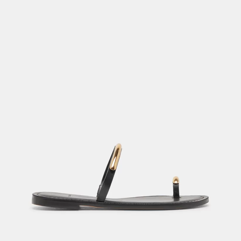 Sandals | Dolce Vita WINK SANDALS BLACK LEATHER BLACKLEATHER