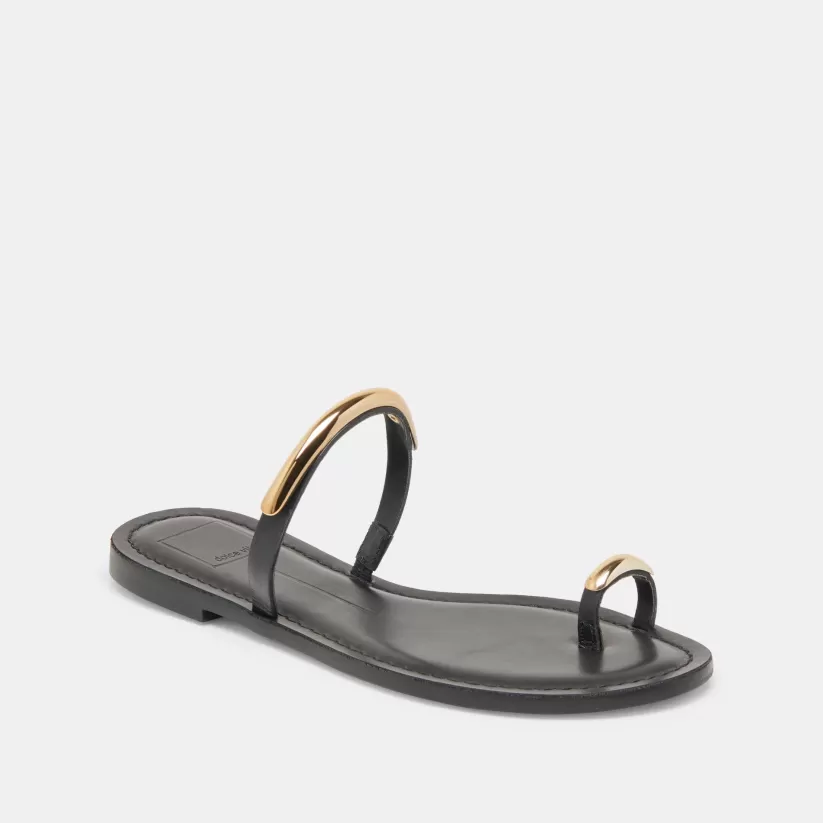 Sandals | Dolce Vita WINK SANDALS BLACK LEATHER BLACKLEATHER