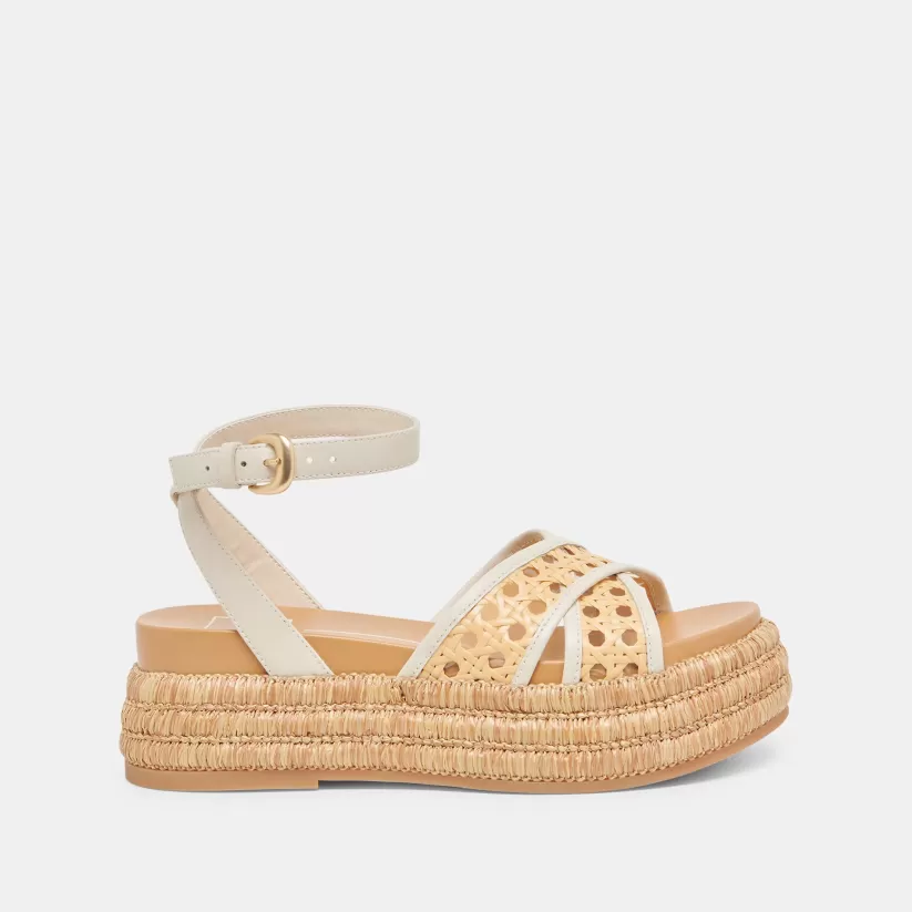 Sandals | Dolce Vita WRILEY SANDALS CREME WOVEN RAFFIA CREMEWOVENRAFFIA